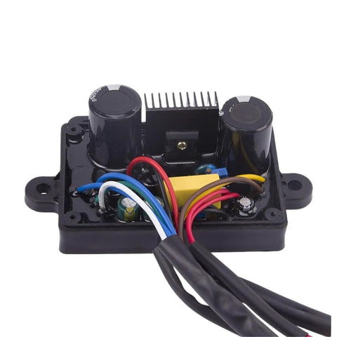 Beefy 5kW Automatic Voltage Regulator for Welding Generator, Single Phase Stabilizer with 12-Wire Control, Pro Grade Voltage Regulation for Smooth Welds and Reliable Performance black AVR with wires