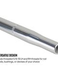 Swedged Aluminum Radius Rod For Five Eighths By Eighteen Left Hand And Right Hand Threads Twenty Inch Length 6061T6 Tube One Inch OD Sprint Car Chassis Race Ready Performance Upgrade, 1in OD threaded end