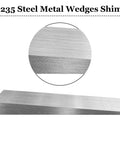 12 Pcs Steel Flange Wedge Set, 4 In By 2 In Triangle Metal Wedges Shims For Lathes And Welding Machines shown in detail