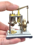 Gamma Type Vertical Stirling Engine Model With Dope High Precision Metal Build And True Heat Driven Motion For Education And STEM Enthusiasts A Creative Gift For Engineers And Collectors, brass desk model