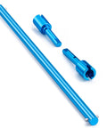 Aluminum Center Drive Shaft With Diff Joint Cups Upgrade Kit For Tamiya TT01 TT01D RC Car shown in blue aluminum