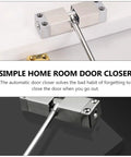 Automatic Door Closer Self Closing Door Controller With Aluminum Alloy And Cold Rolled Steel for home and mall use