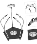 LED Magnifying Lamp With Magnifying Glass Holder For Soldering Circuit Boards Sturdy Third Hand Tool Magnetic Helping Hands