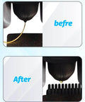 Before and after cleaning with 6-Piece Silicone Nozzle Brush Kit For A1 3D Printer Hotend Cleaning Tools showing improved nozzle state
