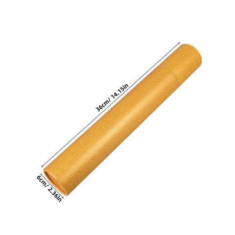Lightweight Yellow Poster Tube Storage Container With Spacious Interior Grab And Go Round Mailing Tube Holder For Art Supplies