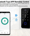 All In One Access Control System Kit For Home And Office With Waterproof Fingerprint Keypad 120 User Capacity RFID Key Fobs