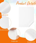 Close-up of 36 Pcs Sublimation Canvas Blanks 8.5 x 11 Inches Double Sided Printable Inkjet Canvas Pads showing quality and texture.