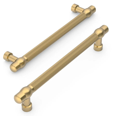Champagne Bronze Cabinet Pulls 6.3 Inch Center To Center 160mm 10 Pack Durable Kitchen Cabinet Handles Hardware ZH0089 Easy Install