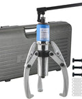 Heavy Duty Forged Steel Hydraulic Gear Puller Featuring Quick Swap Two Or Three Jaws Bearing Separator to Smoothly Rip Out Stuck Hubs.