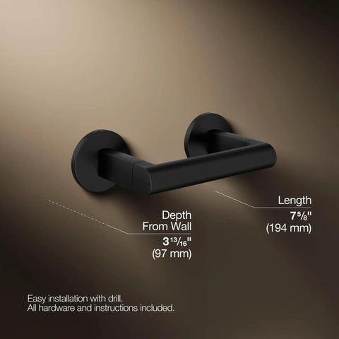 Pivoting Toilet Tissue Holder From Components Collection Premium Metal Bath Hardware With Corrosion Resistant Finish shown