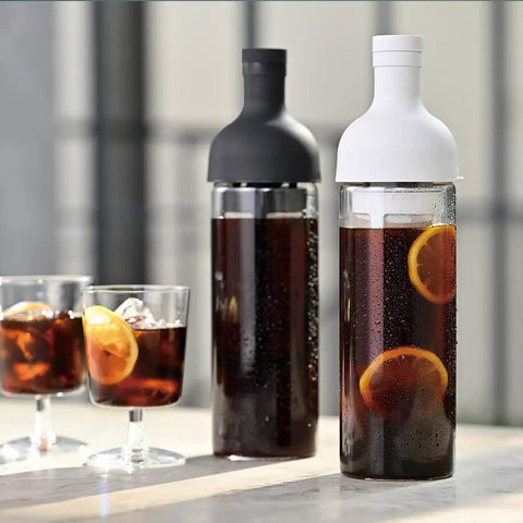 650ml Cold Brew Coffee Bottle With Removable Filter Heatproof Glass No Fuss Pour Fridge Safe Black Finish Leakproof Travel Bottle