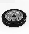 Top Notch Precision Harmonic Drive Robot Gear Reducer featuring tight horizontal mount and one hundred reduction ratio view from above.
