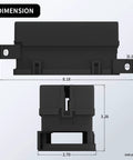Dimensions of 12V Fuse Relay Box With 6 Relays And 11 ATC And ATO Fuses, Prewired For Automotive And Marine Use, Heavy Duty 40A Relays