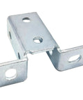 Eight Hole Wing Shape 90 Degree Connector Bracket for One Half Inch Bolt in One and Five Eighths Inch Strut Channel Six Pack