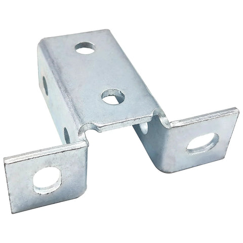 Eight Hole Wing Shape 90 Degree Connector Bracket for One Half Inch Bolt in One and Five Eighths Inch Strut Channel Six Pack