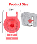 Durable 3 Inch Toilet Flapper Replacement Compatible With TOTO G Max And Thu Models Silicone flush valve size illustration.