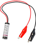 HVAC 24V Short Finder Tool With Red LED Indicator Easy Quick Pinpoint Short Circuit In 24 VAC Circuits Resettable Fuse Kit Lightweight Circuit Tester For Fast Diagnostics And Auto Reset, red and black clips