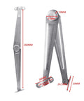 Rotating Concealed Cabinet Hinges Two Pack, Smooth Lift And Close Door Fittings with detailed measurements visible
