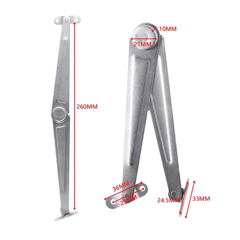 Rotating Concealed Cabinet Hinges Two Pack, Smooth Lift And Close Door Fittings with detailed measurements visible
