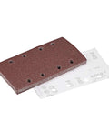 Tough As Nails Aluminum Oxide Sandpaper Sheets with eight dust holes for wet or dry grinding on various materials.