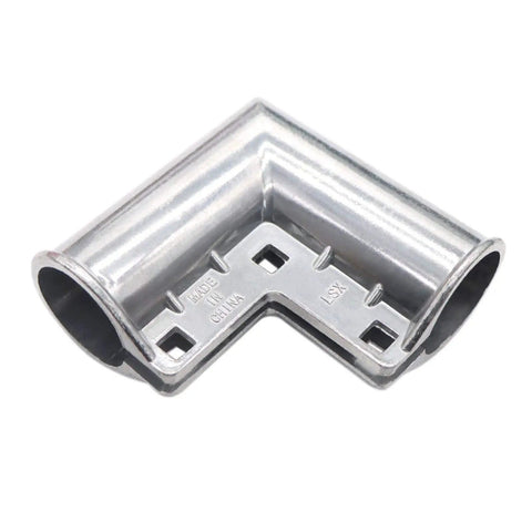 4 Pack Aluminum Chain Link Fence Gate Corners For One And Three Eighths Inch Outside Diameter Pipe, 90 Degree Pressed Elbow Brackets