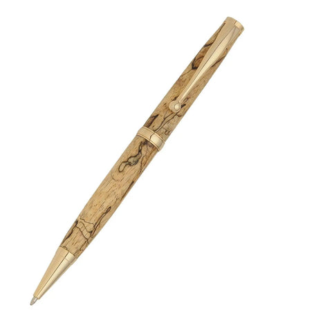 Custom ballpoint pen from 7mm Pen Kit Bundle For Woodturning Projects With Hardware, Wood Blanks, And Slimline Bushings, DIY On A Lathe