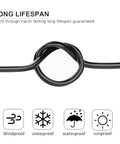 Top Shelf 22 AWG High Temp Wire Tinned Copper Hook Up Cable 300V 125C XLPE Insulation shown in twisted loop, highlighting durability and flexibility.