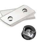 Beefy Electric Wood Chipper Shredder Replacement Blades 2 Pack For EKDT8401 SK5 Steel Double Edged Blades Easy Install