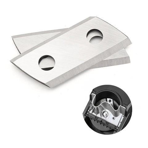 Beefy Electric Wood Chipper Shredder Replacement Blades 2 Pack For EKDT8401 SK5 Steel Double Edged Blades Easy Install