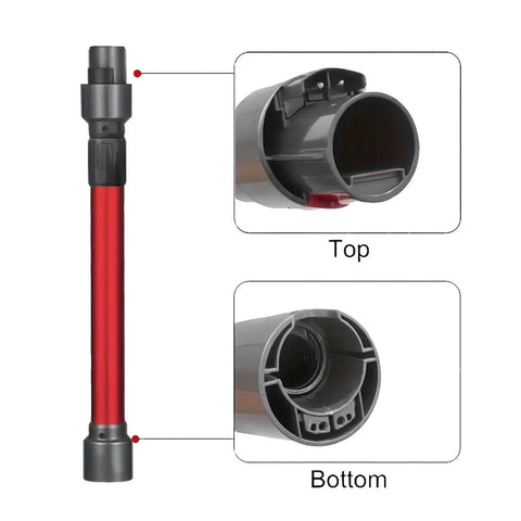 Premium Purple Telescopic Extension Tube Compatible With Dyson V7 V8 V10 V11 And V15 Vacuum Cleaners. Adjustable Length For Hard To Reach Spots, Ideal For Sweeping Robots And Household Cleaning Tasks. Durable Replacement Part To Upgrade Your Suction