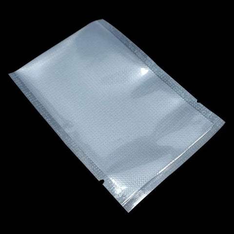 100 Pack Small Vacuum Sealer Bags 2.7x3.9 Inches Open Top Clear Pouches For Food Storage With Tear Notch, Textured Back