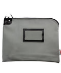 Hassle Free Lockable Document Pouch In Gray Provides HIPAA Compliant Protection For Medical And Legal Files Measuring 11 By 15 Inches.