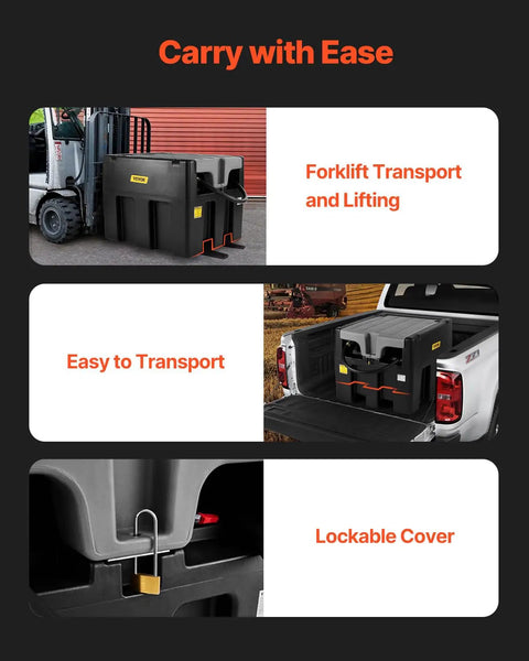 Portable Diesel Tank Built Tough, 58 Gallon Capacity With 12V Electric Transfer Pump, lockable lid, forklift and truck transport.