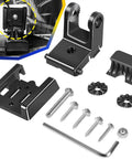 Sturdy Transducer Bracket Transom Mount Hardware Kit For Black Skimmer Transducer with screws and brackets for installation.