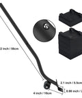 Heavy Duty Metal Furniture Lifter Tool With Three Wheels And Four Raise Blocks For Moving Sofas Refrigerators And Washers