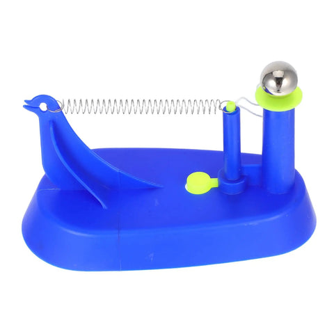 Hands On Pendulum Demonstration Kit For Physics Classrooms Inertia Demonstrator in blue with metal ball and spring