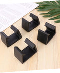 Four Pack Sturdy Chair Clips For Rattan Furniture, black sofa fasteners and corner connectors set on table with plant