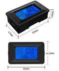 Power Monitor Meter For 110-250V AC 100A Digital Multimeter With Split Current Transformer, dimensions 90mm x 54.5mm