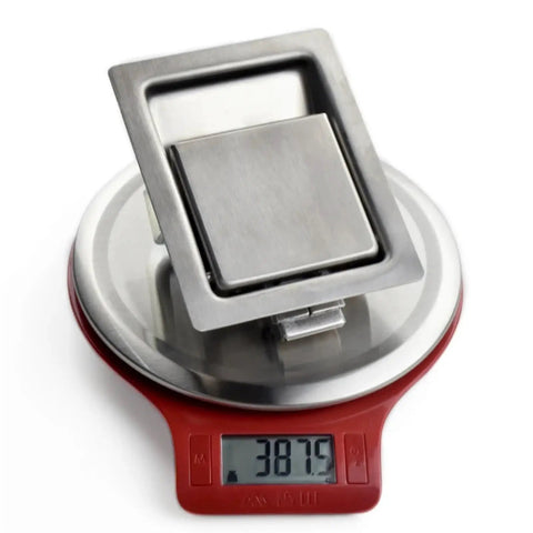 Stainless Steel Visible Push To Close Latches With Pull To Open Mechanism For Same Plane Cabinet Lock on scale