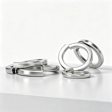 Heavy Duty Spring Lock Washer Kit 1100 Pieces In 9 Metric Sizes M2 To M12, 304 Stainless Steel Split Washers For Bolts And Screws, High Strength Corrosion Resistant Fastener Set For Harsh Environments. 304 stainless steel split washers