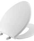 Paramont Heavy Duty Oversized Toilet Seat For Round And Elongated Toilets, Extra Wide Comfort, 1000 Pound Weight Capacity, Plastic White Made In USA