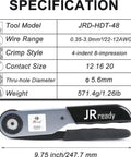Deutsch Connector Master Kit With Turret Style Crimp Tool for 12 16 20 solid contacts featuring JRD-HDT-48 specifications