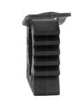 Side view of Heavy Duty Rubber Clamp Mount For Roof Rack Shovel Holders Four Pack 30 To 40mm Clamps 11kg Load Capacity in black rubber