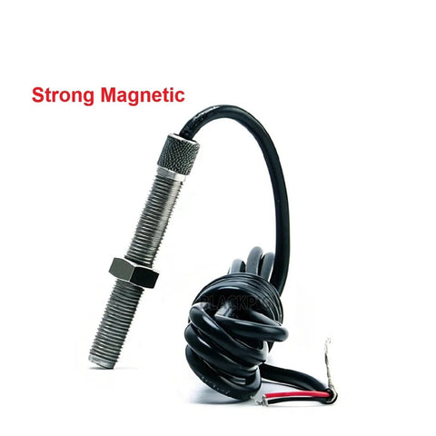 Strong Magnetic Magnetic Pickup Speed Sensor RPM For Engine MPU Replacement Rugged Anti Vibration And Anti Interference Plug And Play Sensor For Diesel Engines Power Units Portable Generators And Industrial Rotational Machinery threaded metal sensor with cable