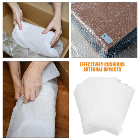 Packing dishes with EPE Foam Pouches for Packing Dishes and Protecting Electronics 200 White Cushion Wrapping Bags For Shipping Moving And Storage Go-To Lightweight Versatile Safe And Secure Packaging Solution