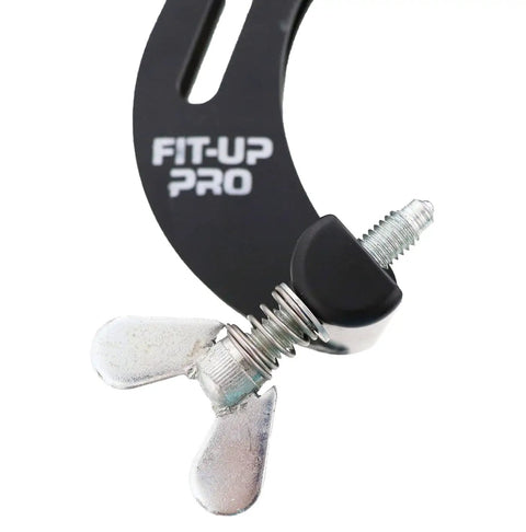 Close-up of PDQ Pipe Clamp 1221 Medium Fits 2 To 6 Inch Pipe showcasing metal adjustment screw with stainless tip for clean grips.