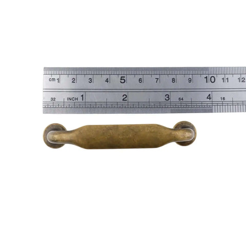 10 Pack Vintage Cabinet Pulls 3 Inch Hole Center Zinc Alloy Dope Retro Kitchen Drawer Handles with ruler measurement