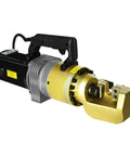 AOXHUGB Handheld Rebar Bender Electric Hydraulic Pliers Quick Cutting Tool with gold cutting head and black handle.