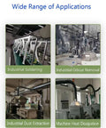 Wide range of applications showcasing flexible gooseneck fume extraction arm for industrial soldering and dust extraction.