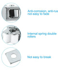 Close-up of Smooth As Butter Stainless Steel Cabinet Latch Set With Double Roller Catch showing internal spring and durability details.